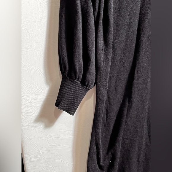 Isaac Mizrahi New York Black Long Sleeve Sweater Dress Small - Picture 4 of 8